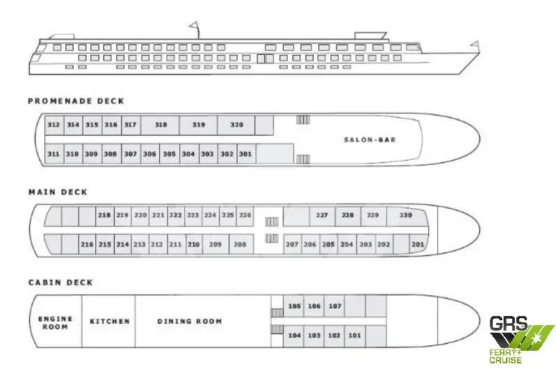 Buque de crucero en venta